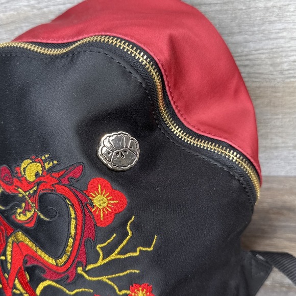 Loungefly Disney Mulan Mushu Satin Mini Backpack RARE / Damaged* - Picture 6 of 16